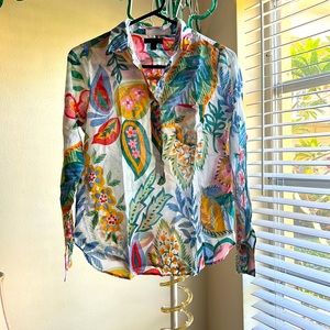 Beautiful J. Crew Floral Blouse